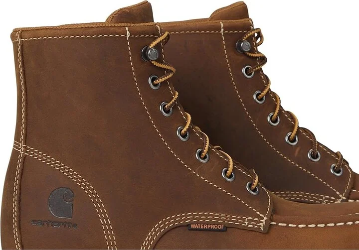 Carhartt Wedge 6 Waterproof Steel Toe Women's Shoes Light Brown : 11 D - Wide, Leather - Image 7
