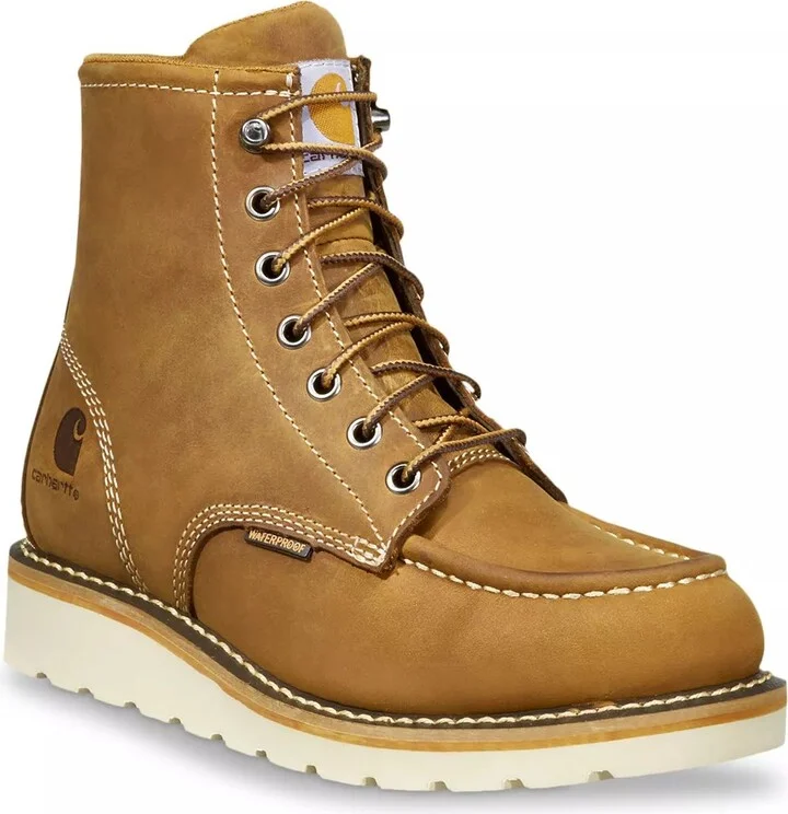 Carhartt Wide Width Waterproof Steel Toe Wedge Work Boot