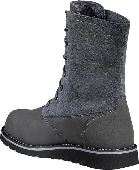 Carhartt WP 8 Ins. Wedge Fold Down Winter Boot Women's Boots Dark Grey Nubuck : 6 B - Medium, Leather/Textile - Image 4