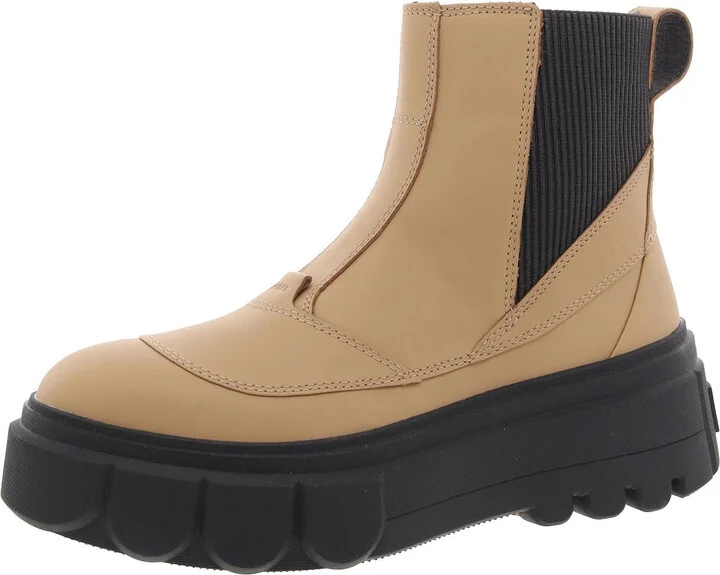 Caribou X Womens Leather Stretch Chelsea Boots