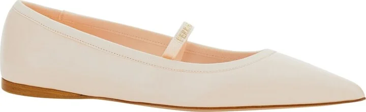 'carice' Pink Ballerinas With Tie-ankle Laces In Leather Woman - Image 2