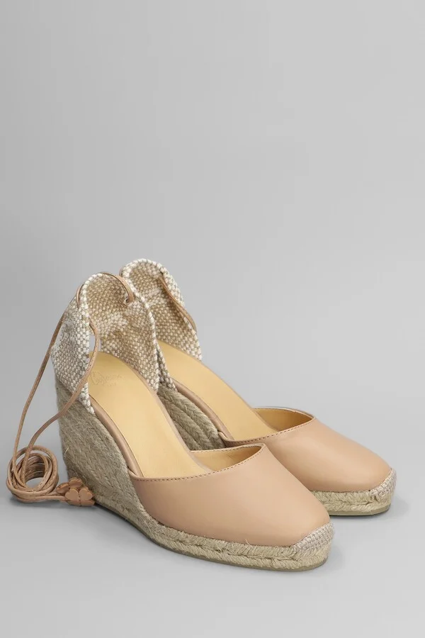 Carina-8-250 Wedges In Powder Leather And Fabric - Image 2