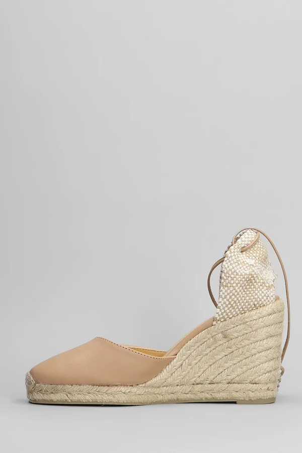 Carina-8-250 Wedges In Powder Leather And Fabric - Image 3