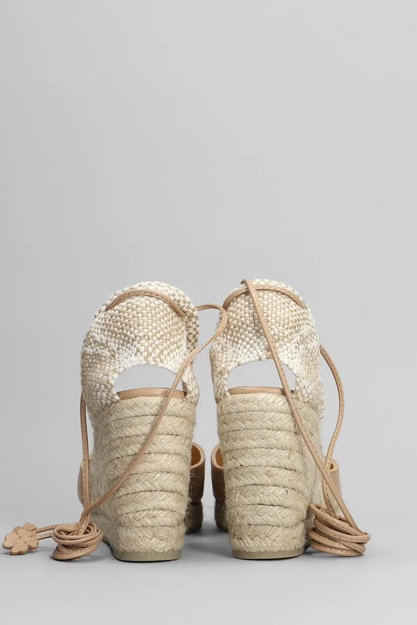 Carina-8-250 Wedges In Powder Leather And Fabric - Image 4