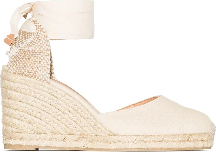 Carina 80 canvas wedge heels