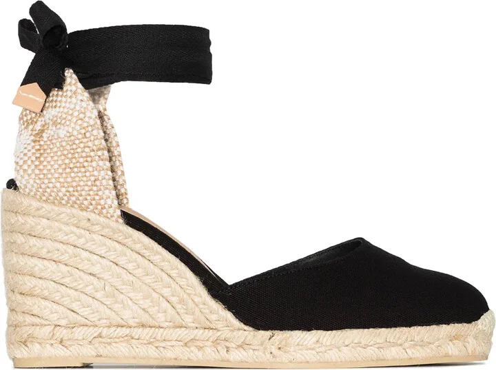 Carina 80mm ankle-tie wedge sandals
