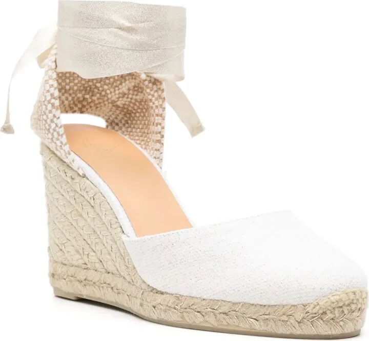 Carina 90mm glitter wedge espadrilles - Image 2