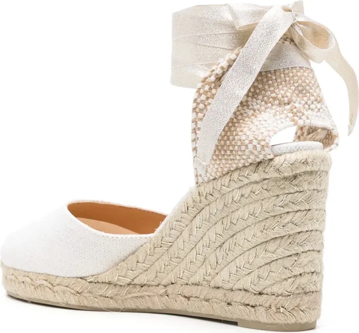 Carina 90mm glitter wedge espadrilles - Image 3