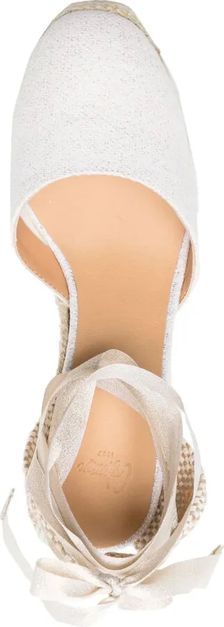 Carina 90mm glitter wedge espadrilles - Image 4