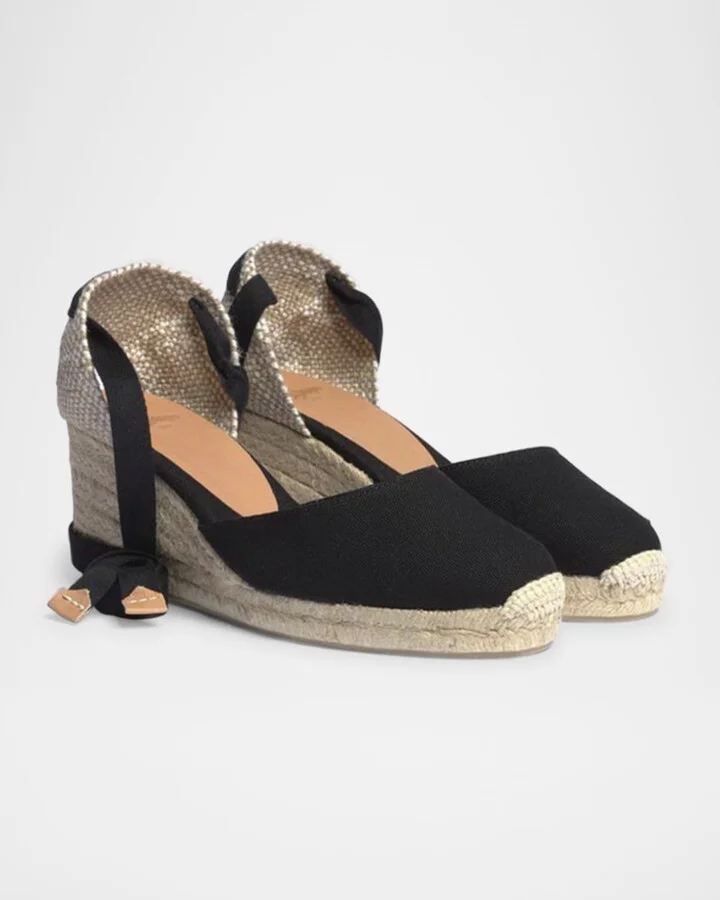 Carina Canvas Ankle-Tie Wedge Espadrilles - Image 2