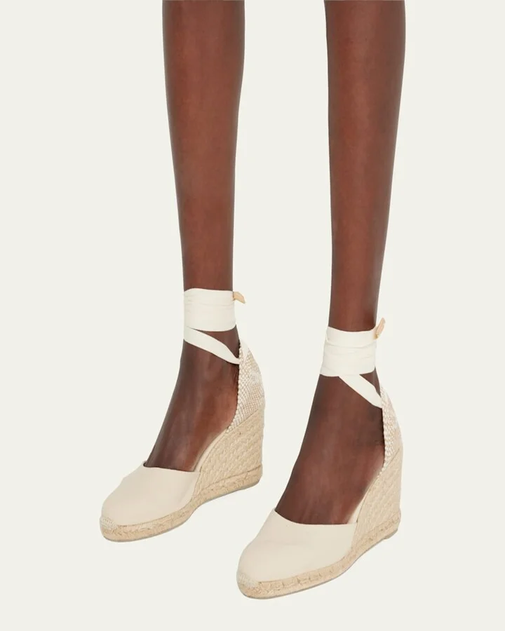 Carina Canvas Ankle-Wrap Wedge Espadrilles - Image 6