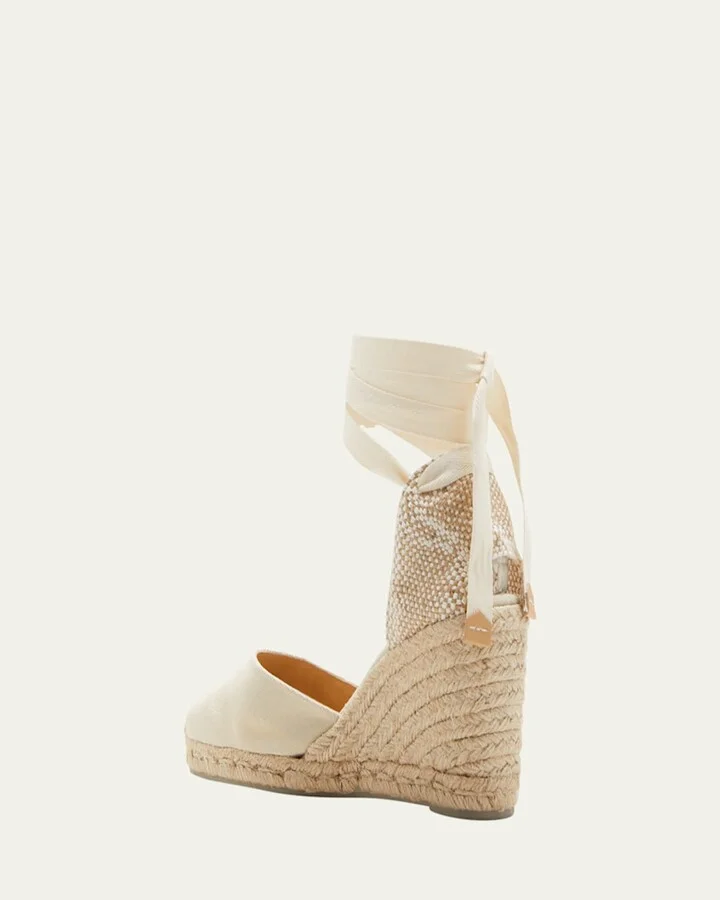 Carina Canvas Ankle-Wrap Wedge Espadrilles - Image 9