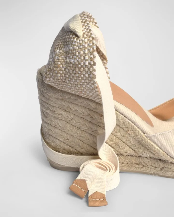 Carina Canvas Ankle-Wrap Wedge Espadrilles - Image 6