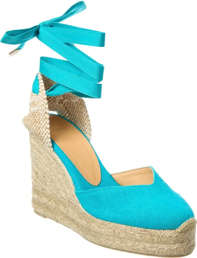 Carina Canvas Wedge Sandal