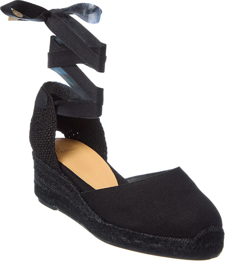 Carina Canvas Wedge Sandal