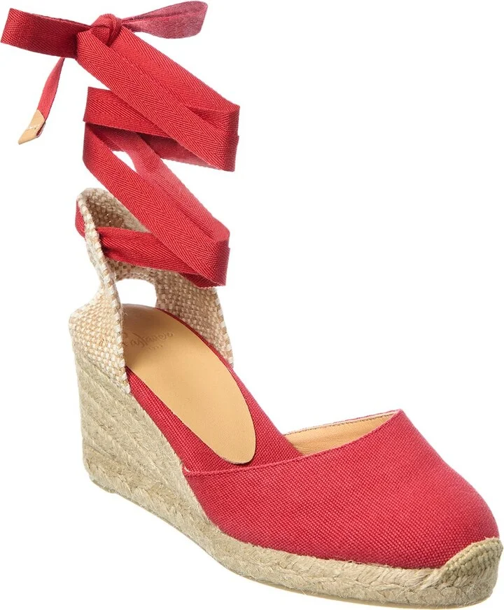 Carina Canvas Wedge Sandal