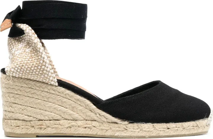 Carina lace-up wedge espadrilles