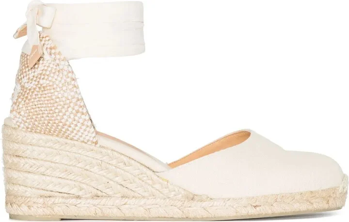 Carina lace-up wedge espadrilles
