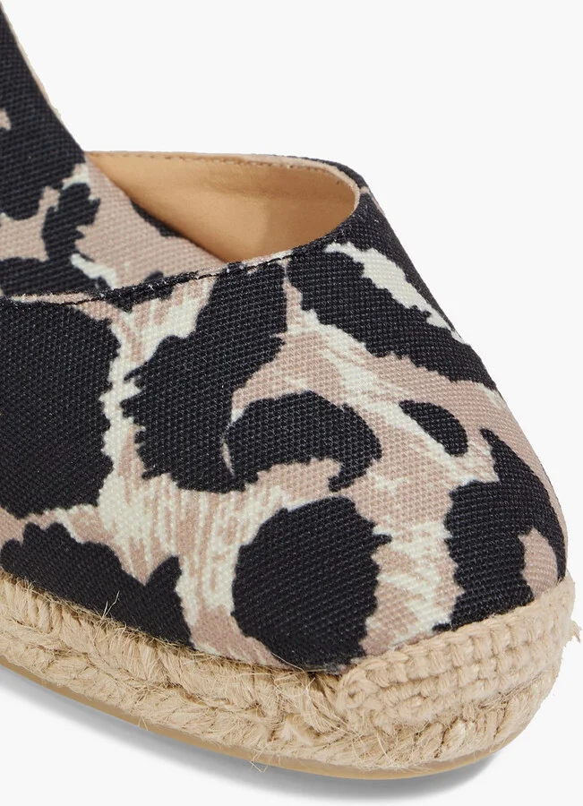 Carina leopard-print canvas wedge espadrilles - Image 4
