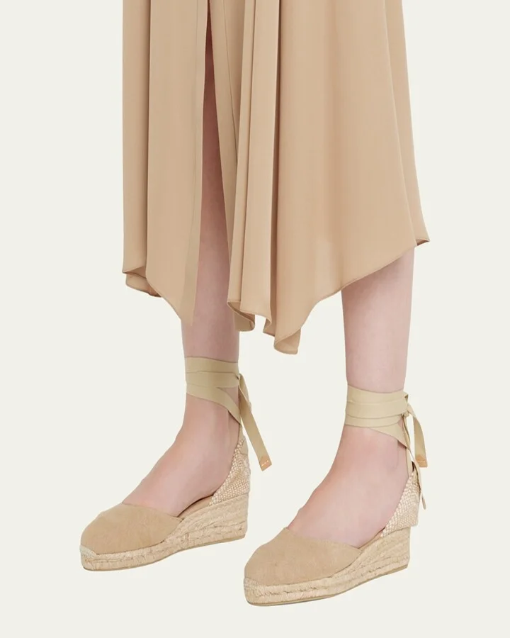 Carina Wrap-Around Espadrille Wedges - Image 2
