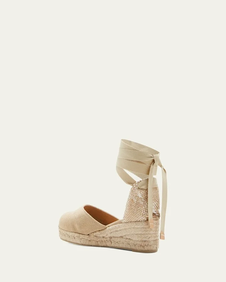 Carina Wrap-Around Espadrille Wedges - Image 4