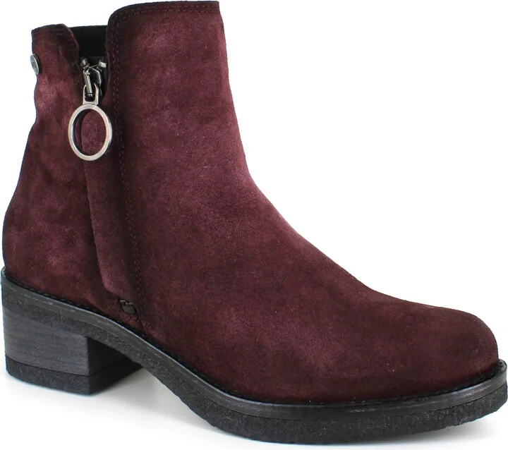 Dark Red Suede