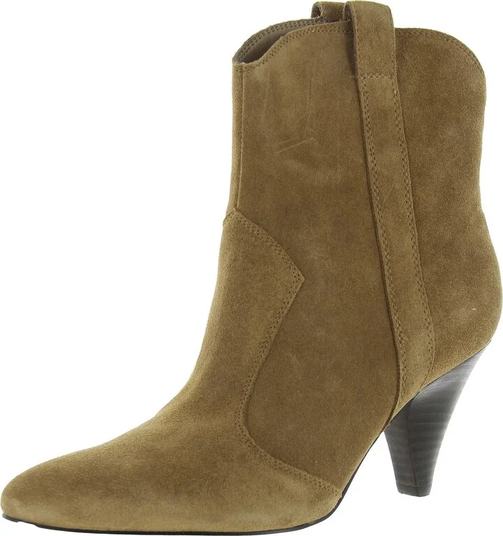 Carissa Womens Suede Pull On Ankle Boots