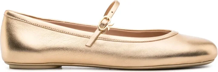 Carla buckled ballerina shoes