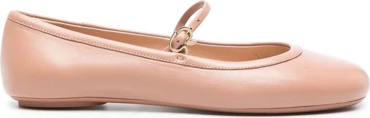 Carla leather ballerina shoes