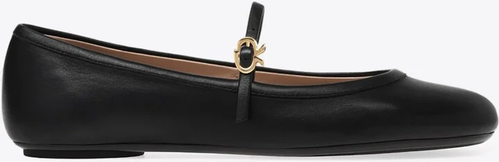 Carla Leather Ballerina Shoes