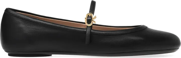 Carla leather ballerina shoes
