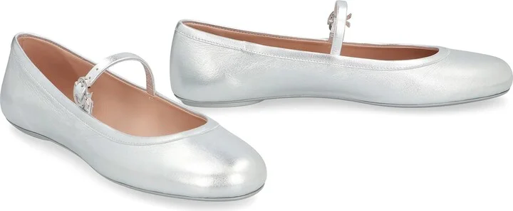 Carla Leather Ballet Flats - Image 3