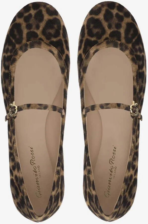 Carla Leopard-Print Ballerina Flats - Image 2