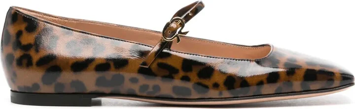 Carla leopard-print ballerinas