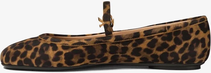 Carla Leopard Print Ballet Flats - Image 2
