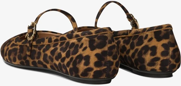 Carla Leopard Print Ballet Flats - Image 3