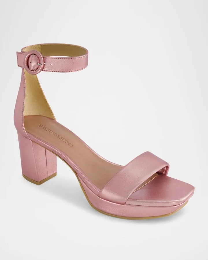 Carla Metallic Ankle-Strap Sandals - Image 5