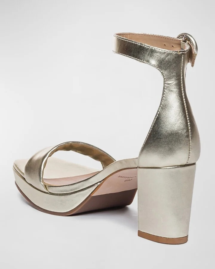 Carla Metallic Ankle-Strap Sandals - Image 9