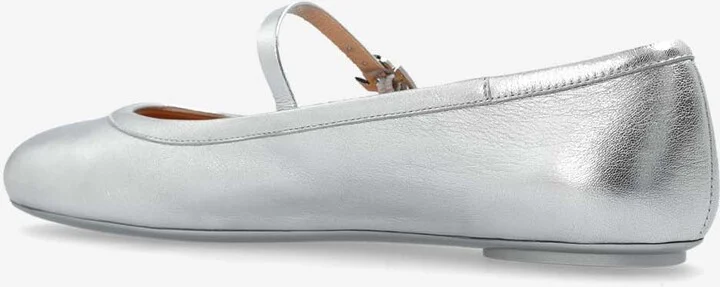 Carla Metallic Leather Ballet Flats - Image 2