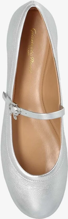 Carla Metallic Leather Ballet Flats - Image 3