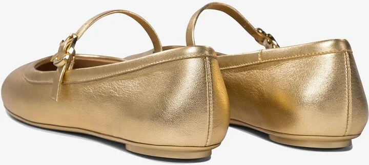 Carla Metallic Leather Ballet Flats - Image 3