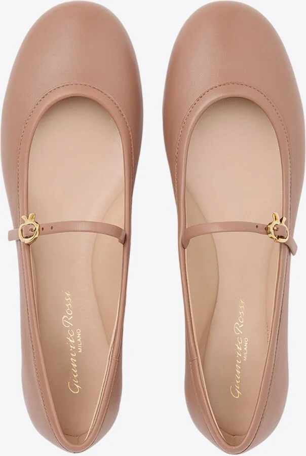 Carla Nappa Leather Ballet Flats - Image 3