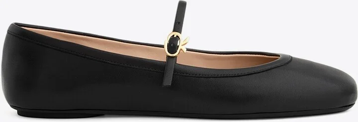 Carla Nappa Leather Ballet Flats
