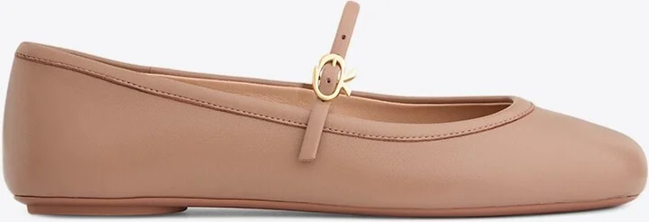 Carla Nappa Leather Ballet Flats