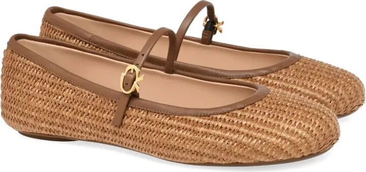 Carla raffia ballet pumps - Image 2