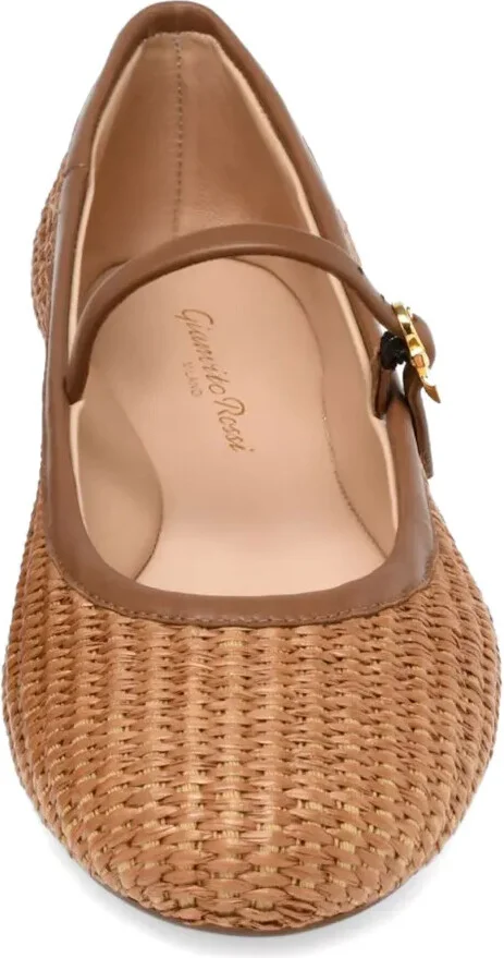 Carla raffia ballet pumps - Image 3