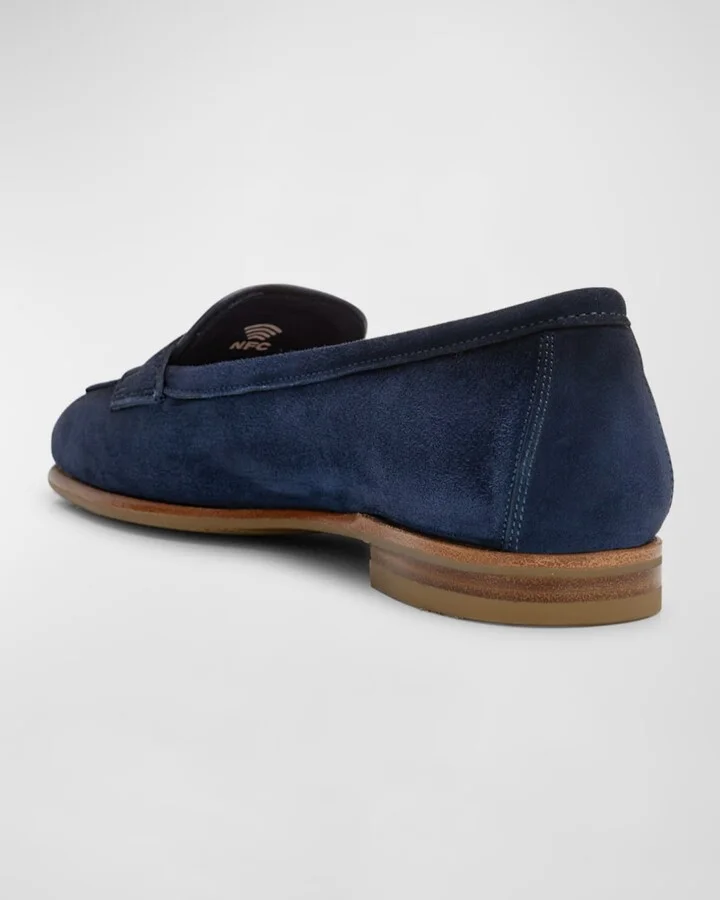 Carla Suede Penny Loafers - Image 2