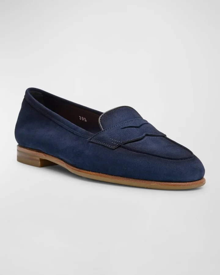 Carla Suede Penny Loafers - Image 6