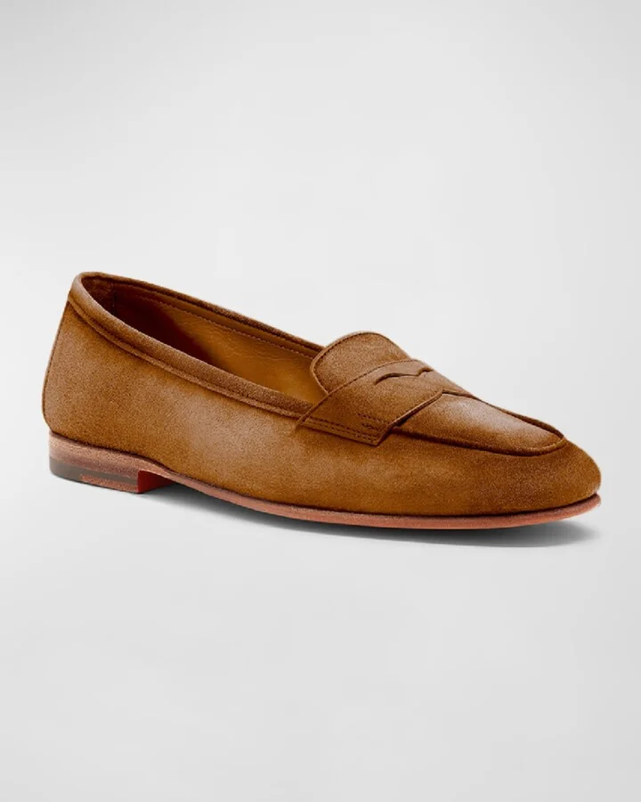 Carla Suede Penny Loafers - Image 4