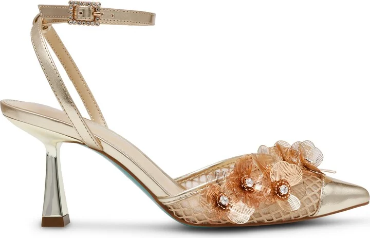 Carli Ankle Strap Pointed Cap Toe Pump - Image 3